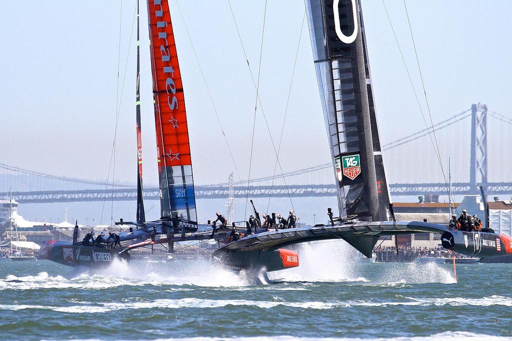 America’s Cup - Day 1,  Oracle Team USA vs Emirates Team NZ - Race 1 © Richard Gladwell www.photosport.co.nz